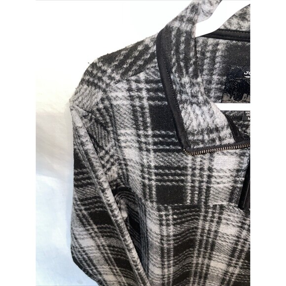 John Wayne Men’s Work Sweater Size Medium Gray Plaid Rugged Workwear Outdoors - Picture 5 of 12